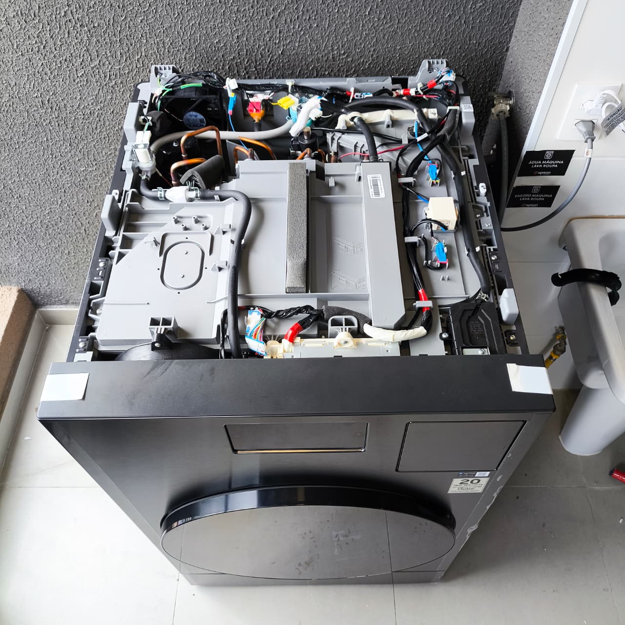 Lava e seca Samsung - tampa superior aberta